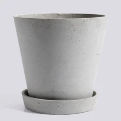 HAY Flowerpot With Saucer - XL Grey