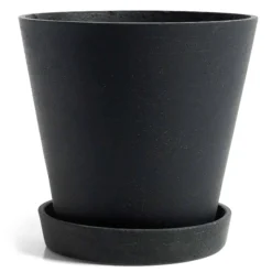 HAY Flowerpot With Saucer - XL Black