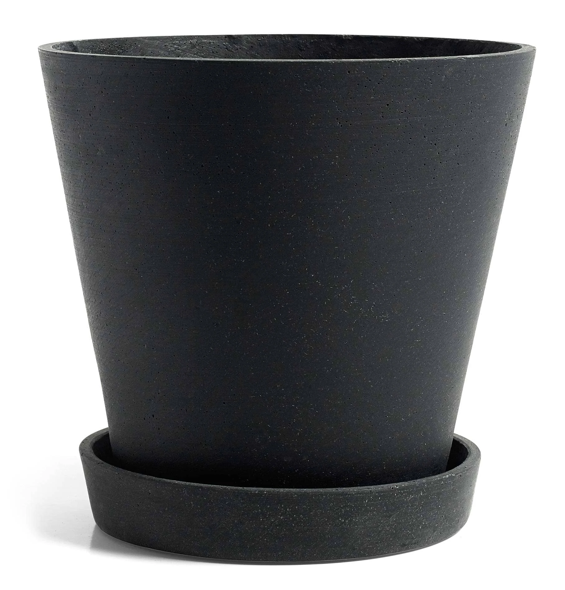 HAY Flowerpot With Saucer - XL Black