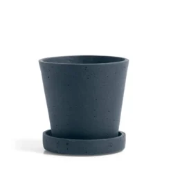 HAY Small Flowerpot With Saucer - Dark Blue