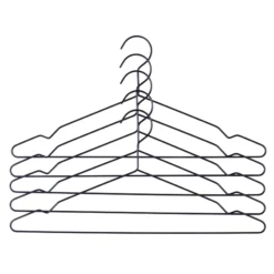 HAY Hang Clothing Hangers - Black - Set Of 5