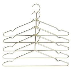HAY Hang Clothing Hangers - Brass - Set Of 5