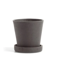 HAY Small Flowerpot With Saucer - Plum