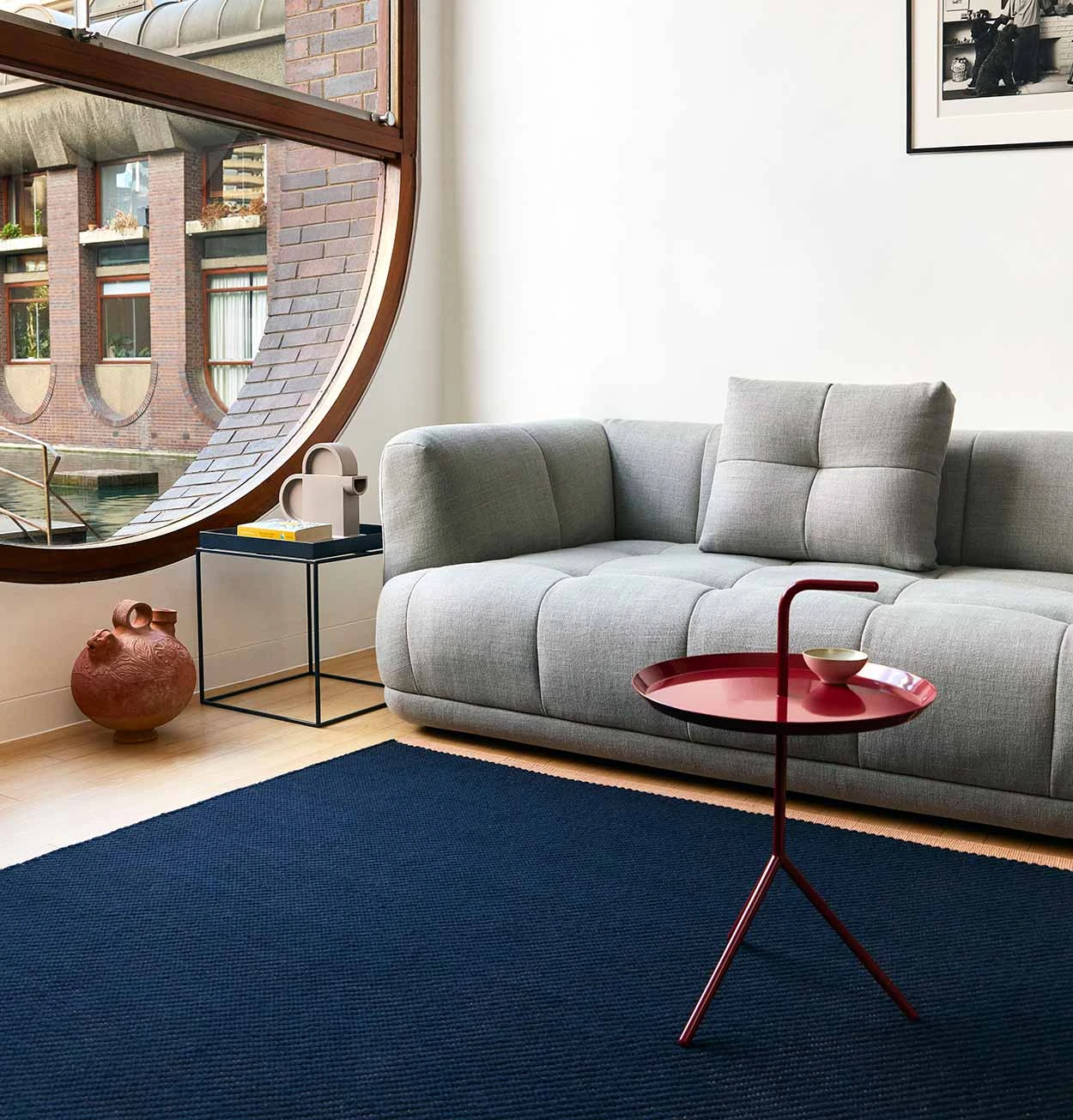 HAY Bias Rug In Dark Blue β Various Sizes - Image 2