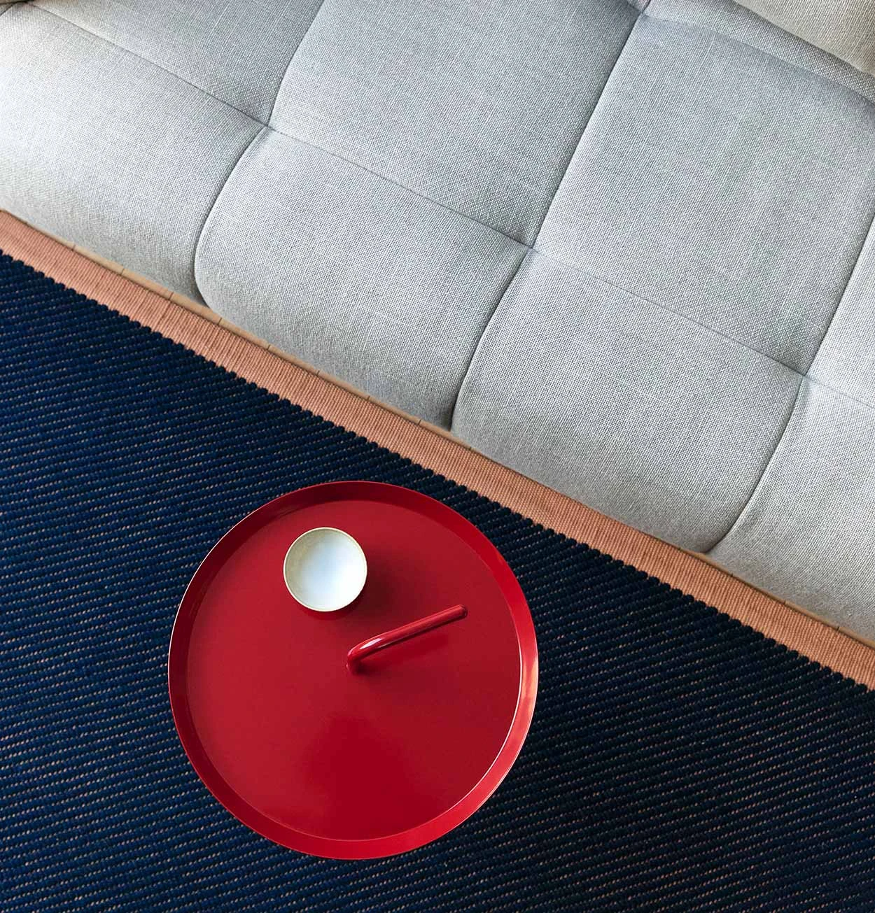 HAY Bias Rug In Dark Blue β Various Sizes - Image 3