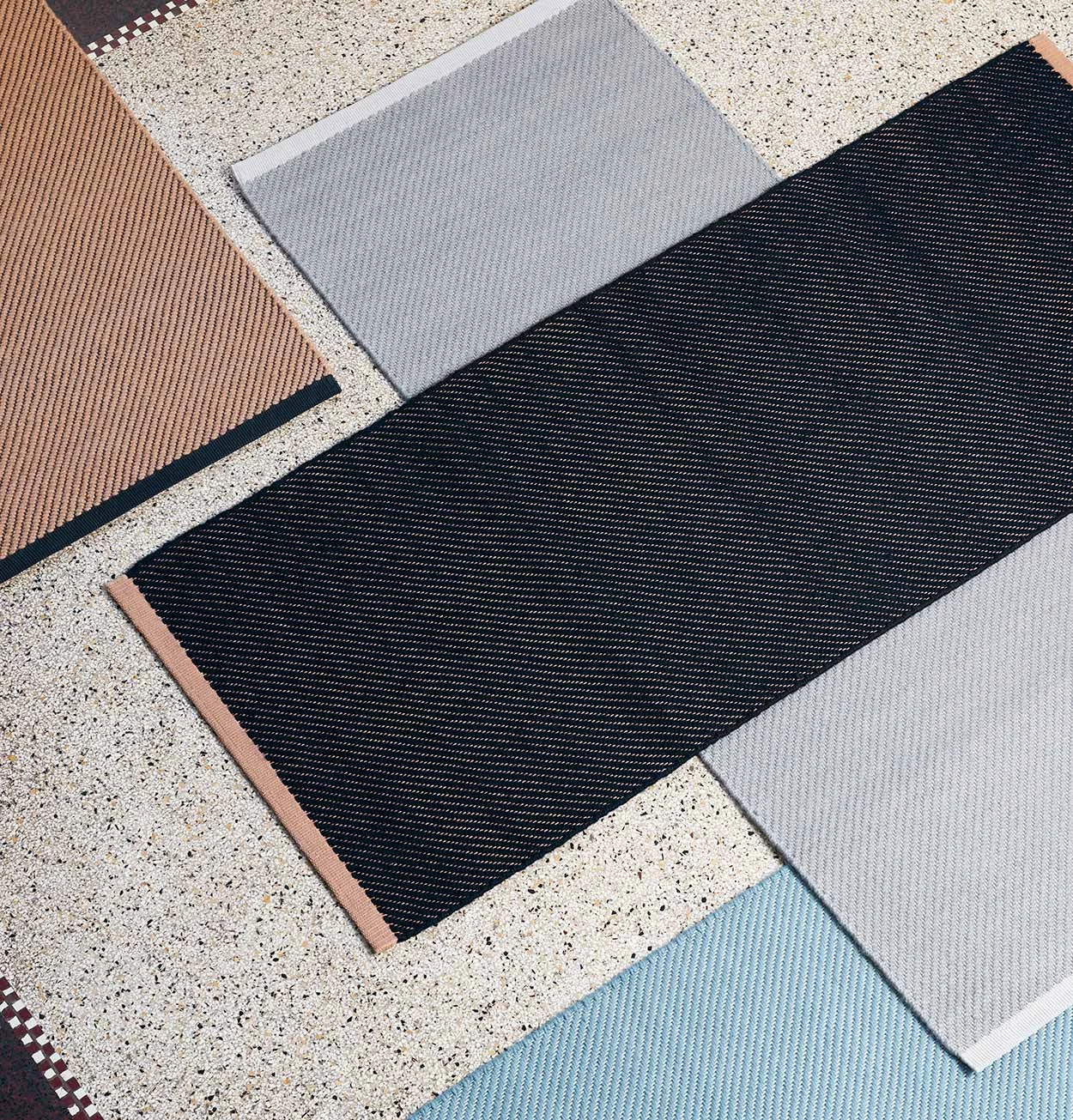 HAY Bias Rug In Dark Blue β Various Sizes - Image 5