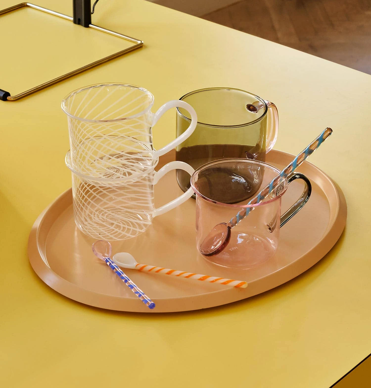 HAY Borosilicate Cup β Set Of 2 β Pink With Grey Handle - Image 2