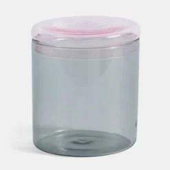 HAY Borosilicate Glass Jar In Grey – Large