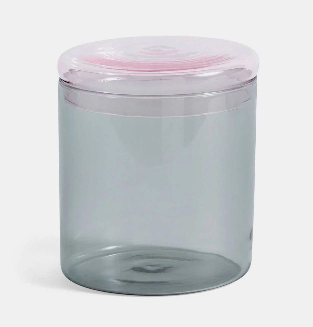 HAY Borosilicate Glass Jar In Grey – Large