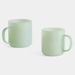 HAY Borosilicate Mugs In Jade Light Green – Set Of 2