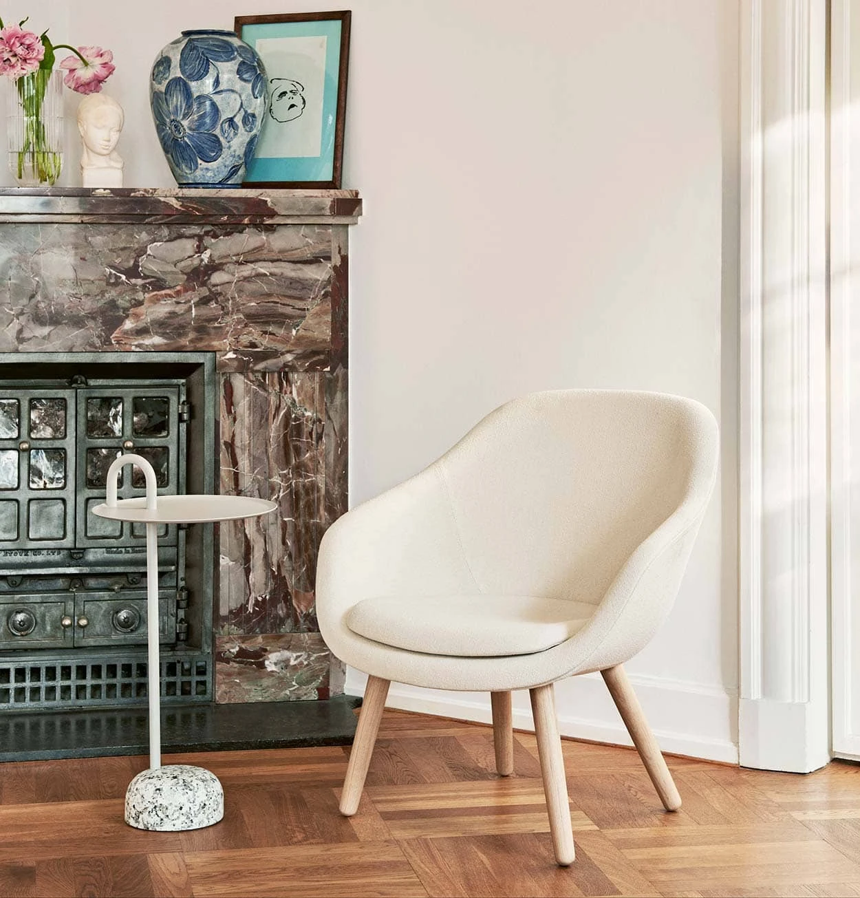 HAY Bowler Side Table In Cream White - Image 2