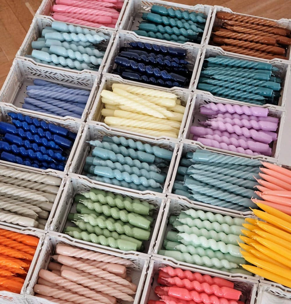 HAY Candle β Set Of 6 β Twist β Caramel, Peach, Lavender - Image 2