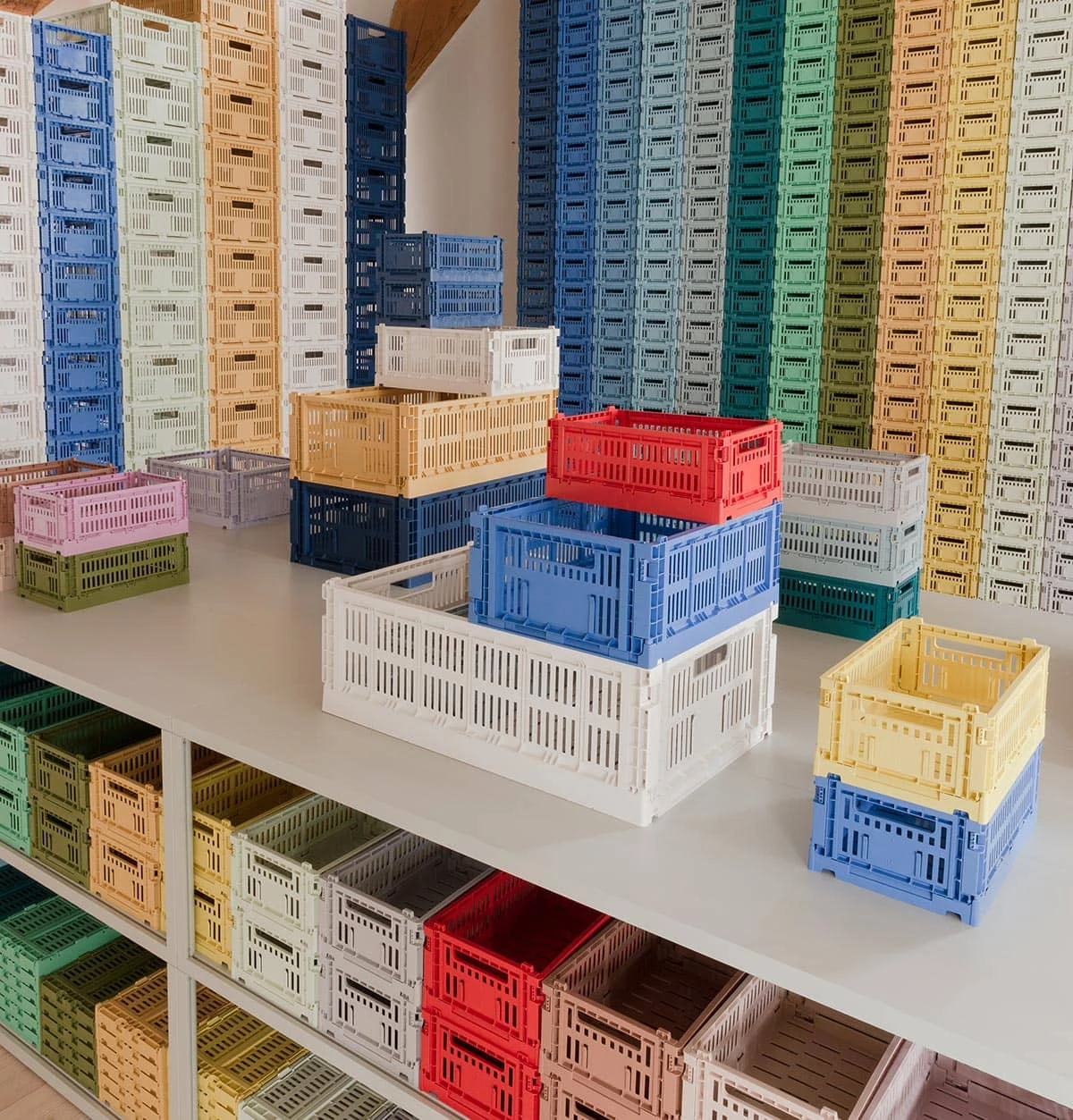 HAY Colour Crate β Large β Off White - Image 2