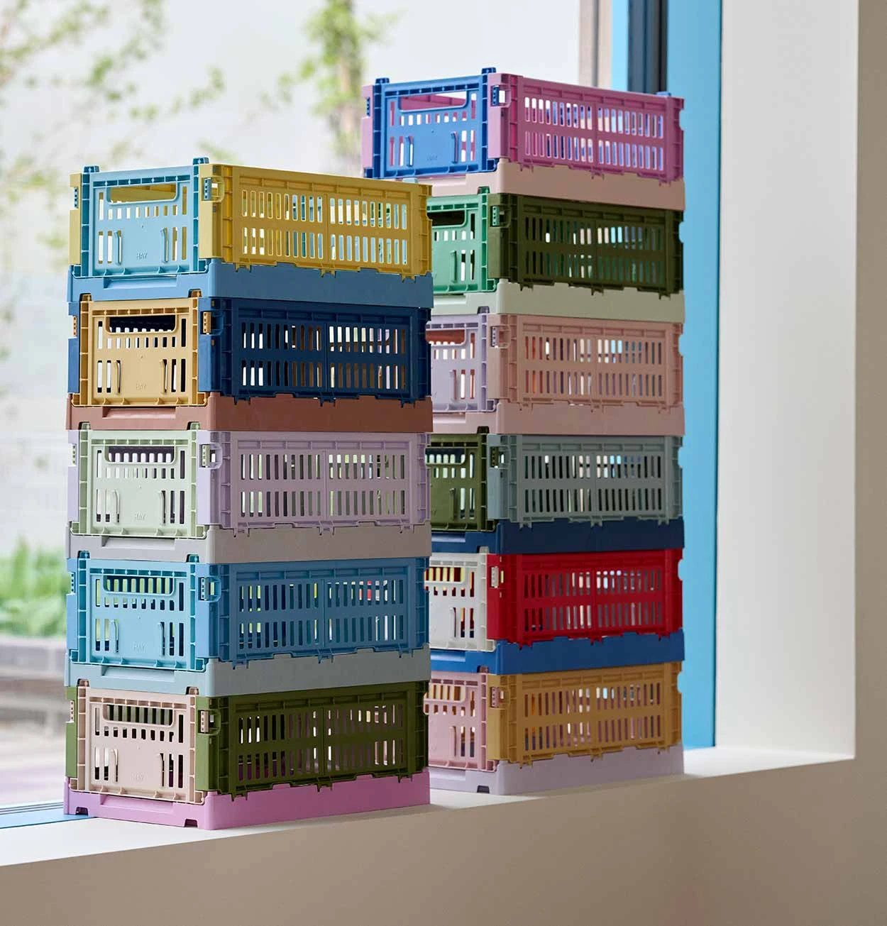 HAY Colour Crate Mix – Small – Dusty Blue - Image 2