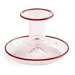 HAY Flare Candle Holder In Pink