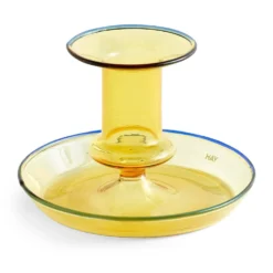 HAY Flare Candle Holder In Yellow