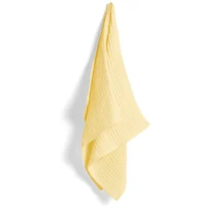 HAY Giant Waffle Guest Towel In Soft Yellow