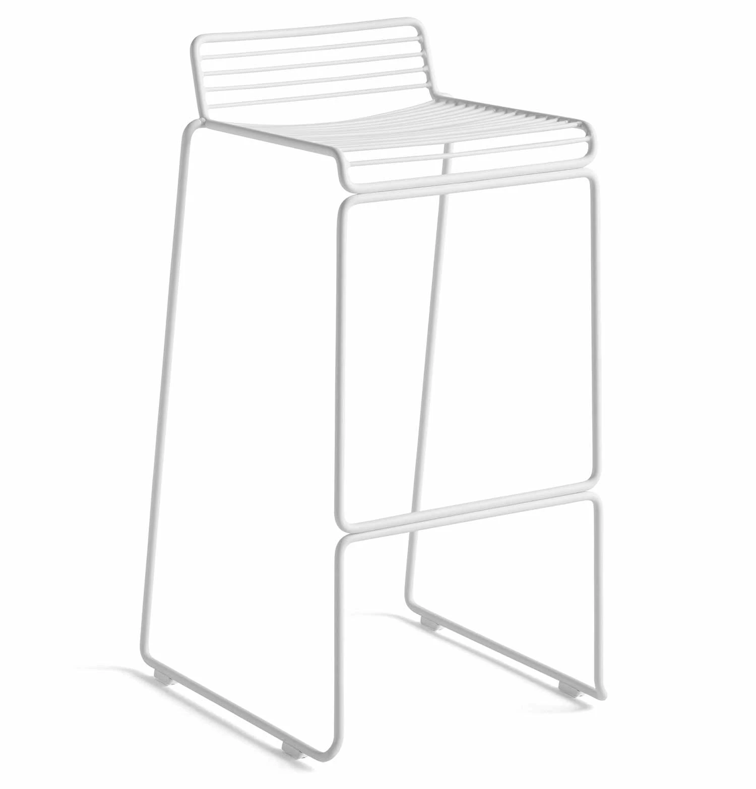 HAY Hee Bar Stool – High – White 3 HAY Hee Bar Stool – High – White