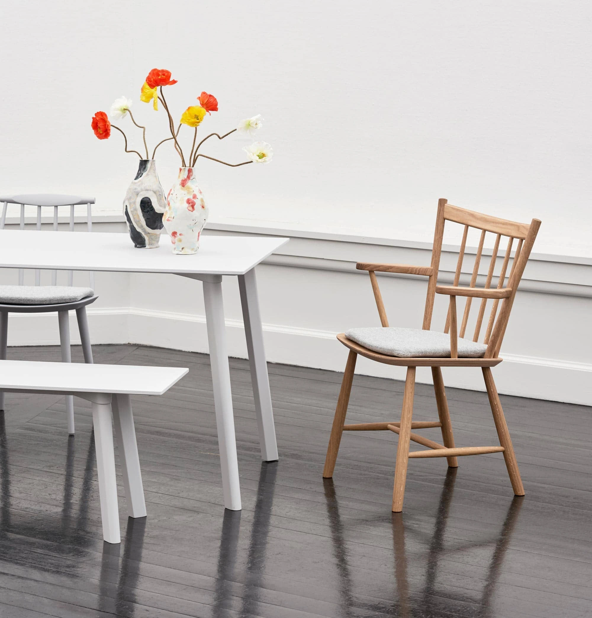 HAY J77 Chair β Stone Grey - Image 2