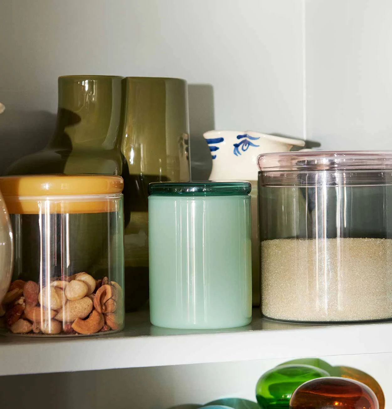 HAY Borosilicate Glass Jar In Jade Green β Small - Image 2