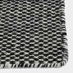 HAY Moiré Kelim Rug In Black – Various Sizes