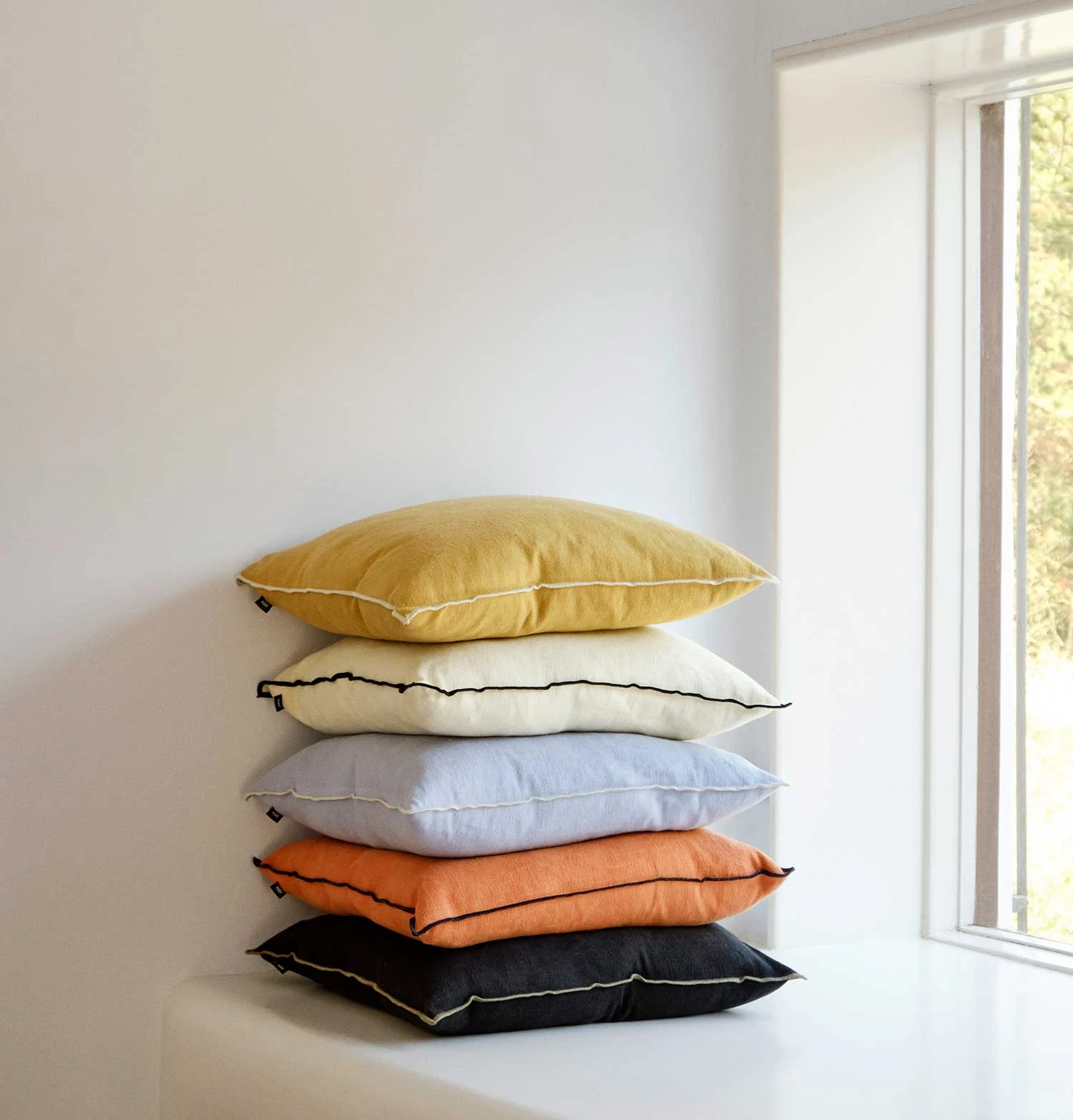 HAY Outline Cushion – Ice Blue 5 HAY Outline Cushion – Ice Blue - Image 3