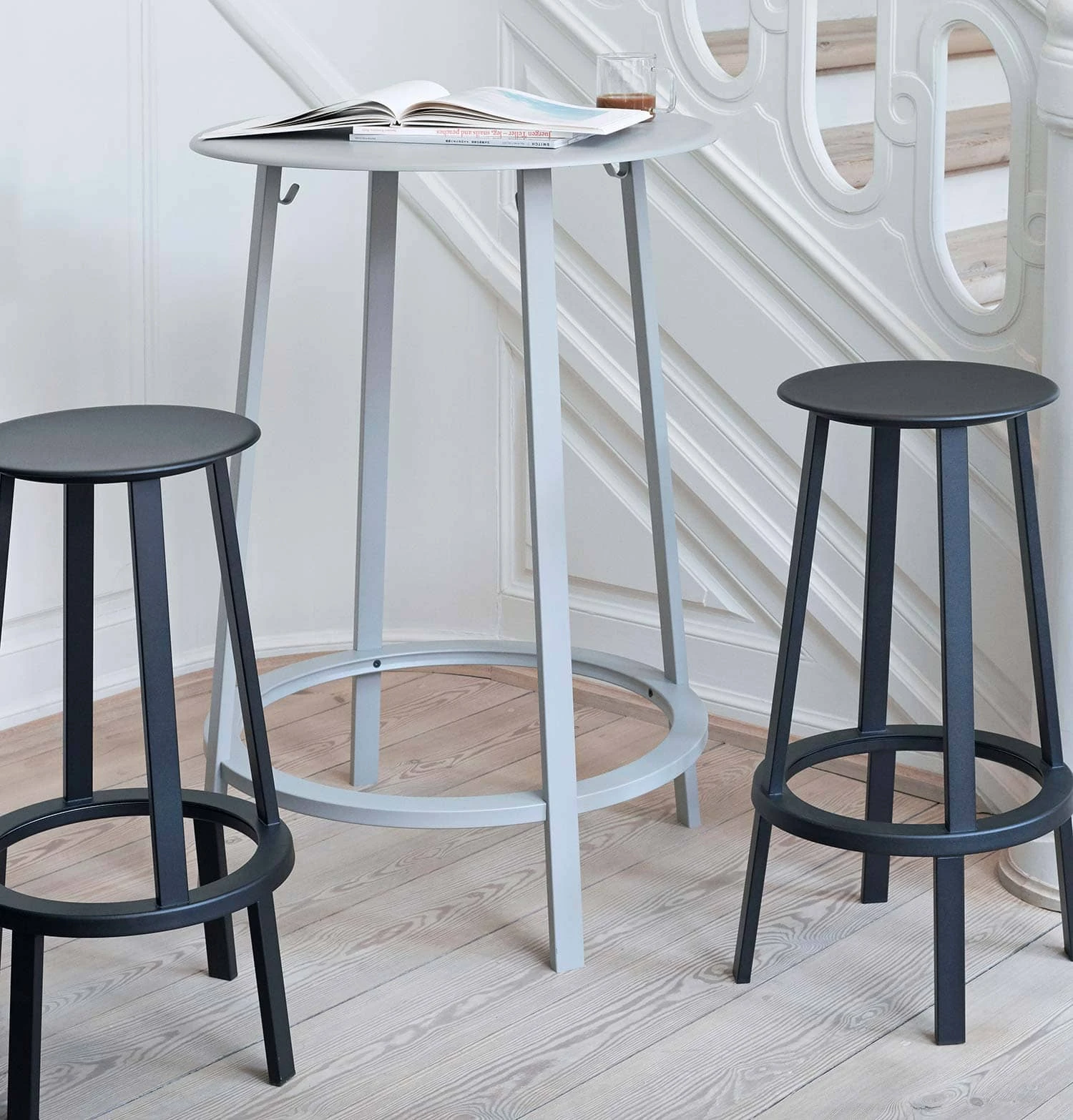 HAY Revolver Bar Stool β Low β Black - Image 2