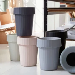 HAY Shade Bin In Grey 7 HAY Shade Bin In Grey -HAY shop hay shade bin blush 3 d0c18ba8 83d0 408f a964 228765689bed
