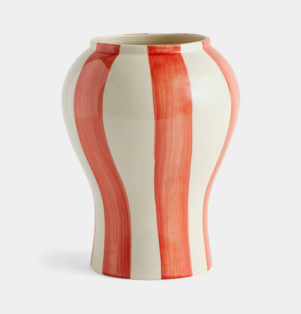 HAY Sobremesa Stripe Vase β Small β Red