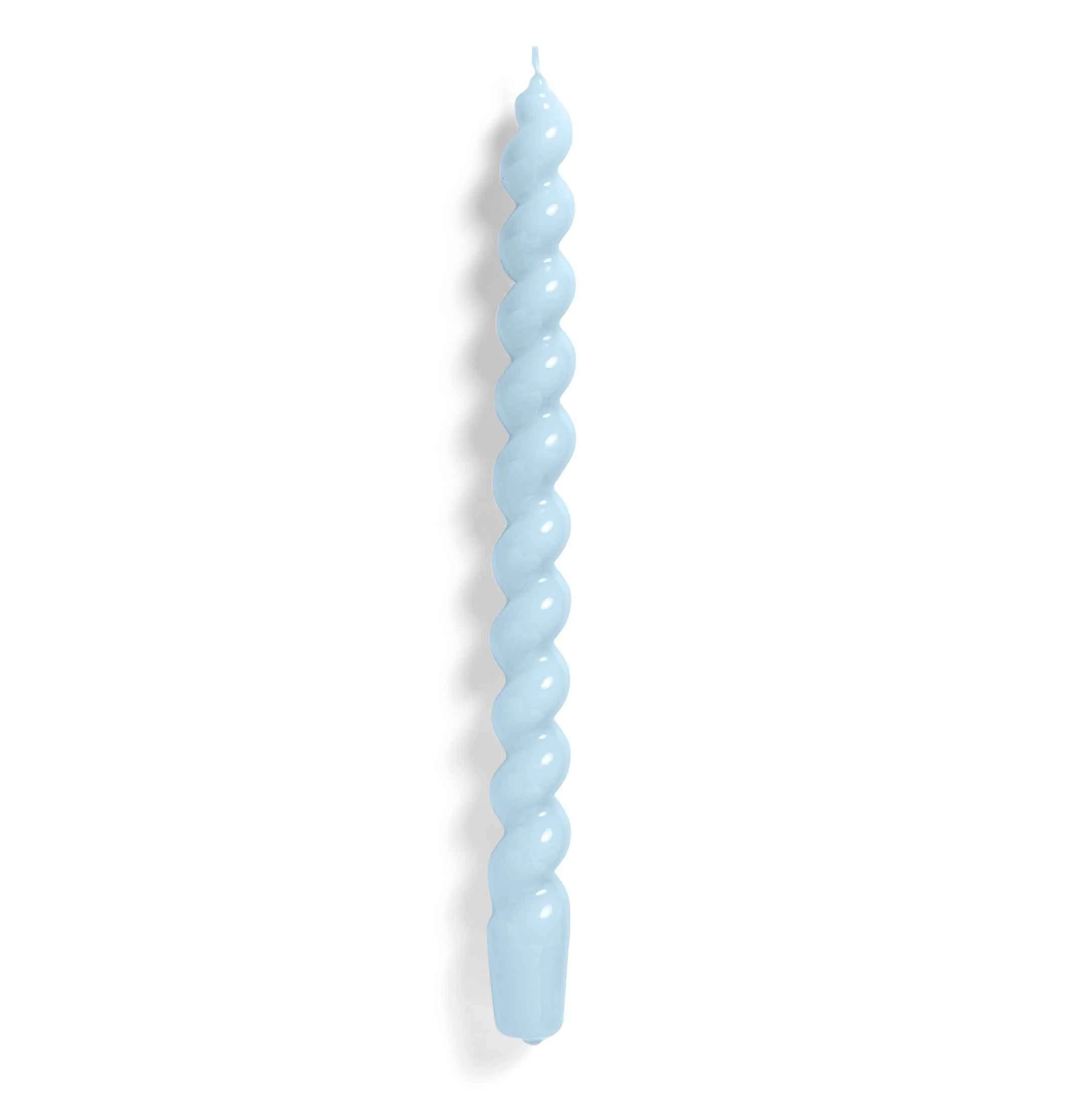 HAY Candle β Spiral Long β Light Blue