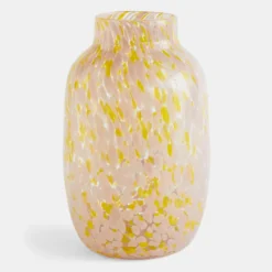 HAY Splash Vase In Light Pink & Yellow