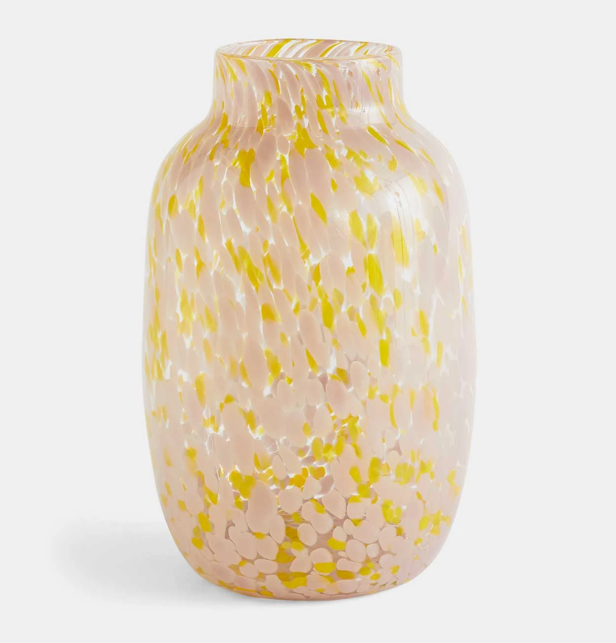 HAY Splash Vase In Light Pink & Yellow