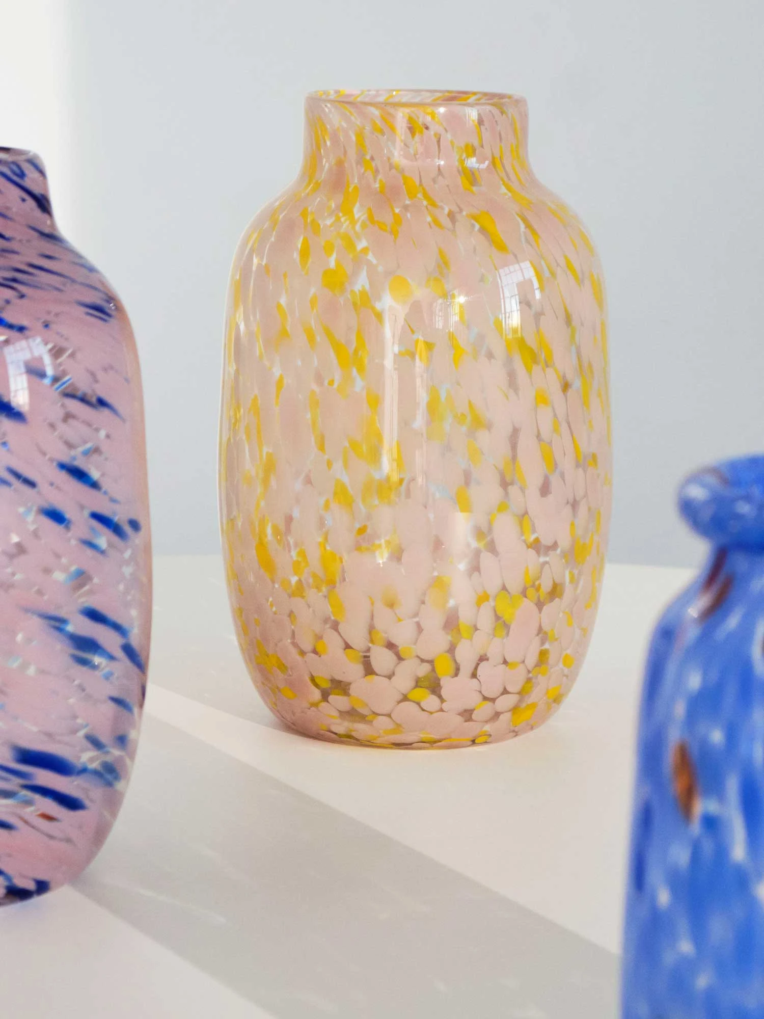 HAY Splash Vase In Light Pink & Yellow - Image 2