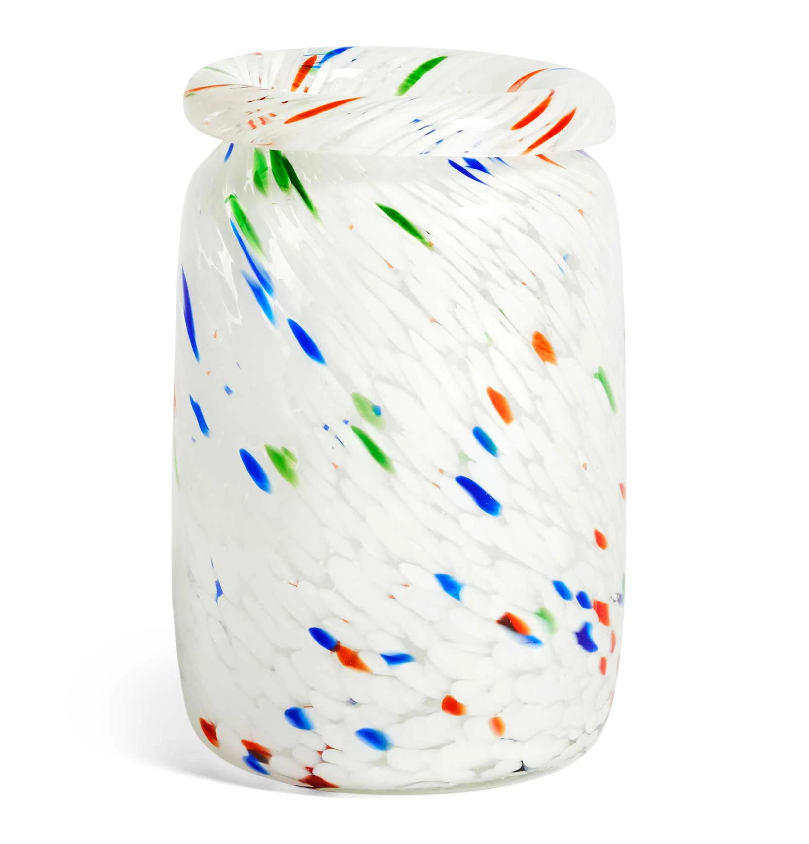 HAY Splash Vase β Roll Neck β Medium β White Dot