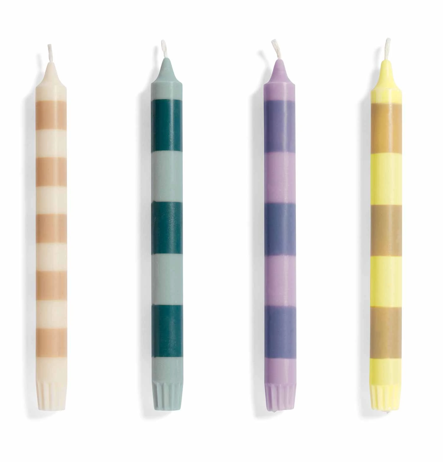 HAY Stripe Candle – Set Of 4 – Douce 3 HAY Stripe Candle – Set Of 4 – Douce
