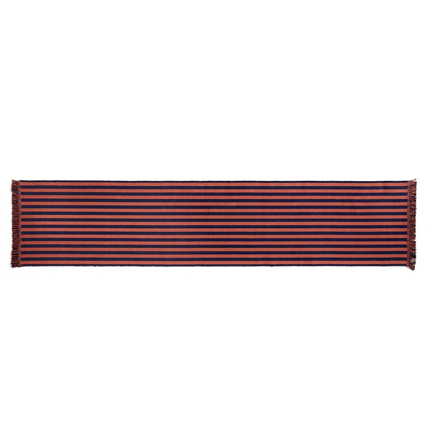 HAY Stripes And Stripes Rug – Navy Cacao – 300 X 65 Cm