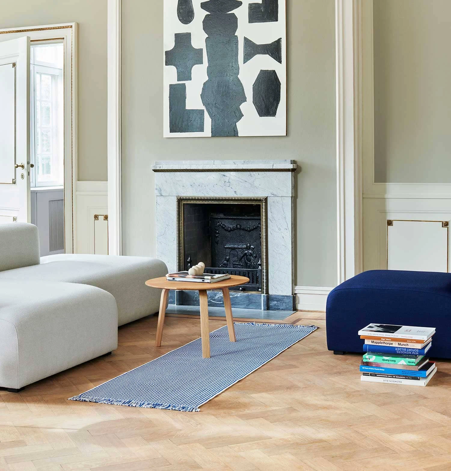 HAY Stripes And Stripes Rug – Bluebell Ripple – 200 X 60 Cm 4 HAY Stripes And Stripes Rug – Bluebell Ripple – 200 X 60 Cm - Image 2