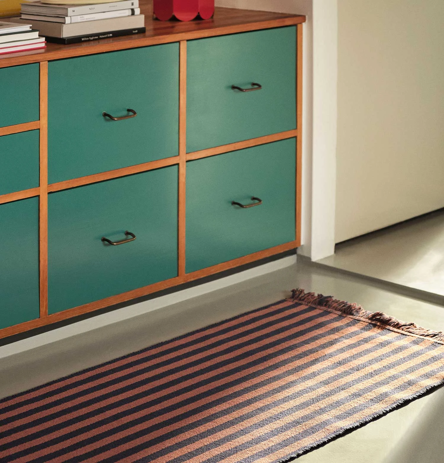 HAY Stripes And Stripes Rug – Navy Cacao – 300 X 65 Cm - Image 2