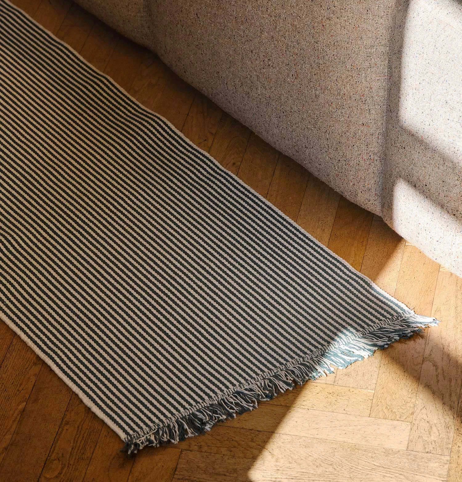 HAY Stripes And Stripes Rug β Cucumber Green β 200 X 60 Cm - Image 3