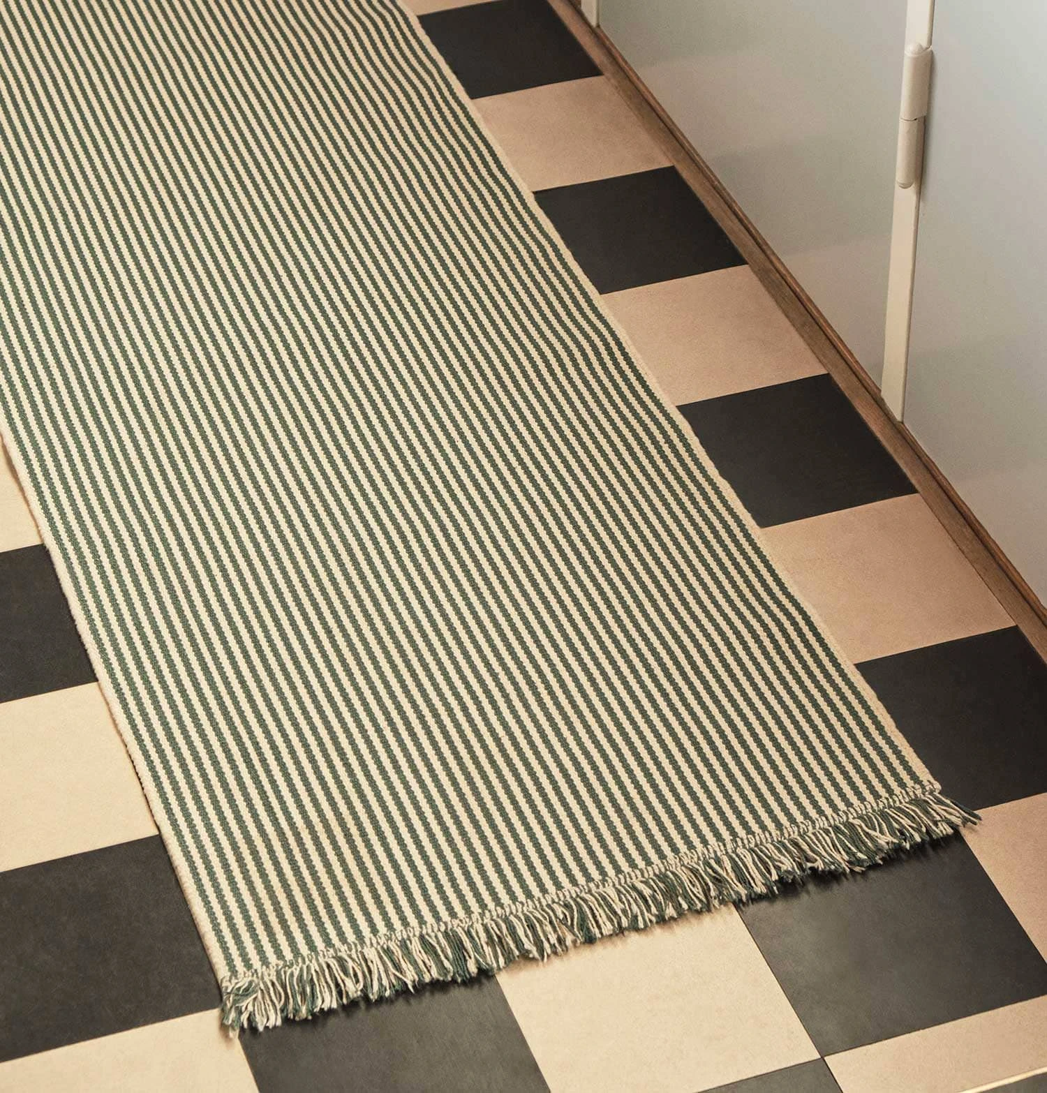 HAY Stripes And Stripes Rug β Cucumber Green β 200 X 60 Cm - Image 4