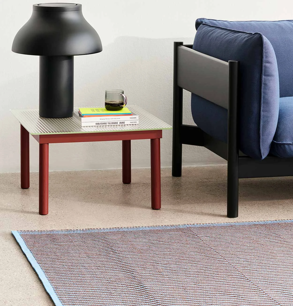 HAY Tapis Rug In Chestnut And Blue β Various Sizes - Image 3