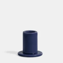 HAY Tube Candleholder – Small – Midnight Blue