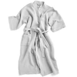 HAY Waffle Bathrobe In Grey