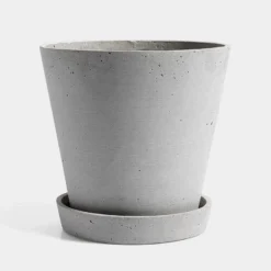 HAY Flowerpot With Saucer – L Grey